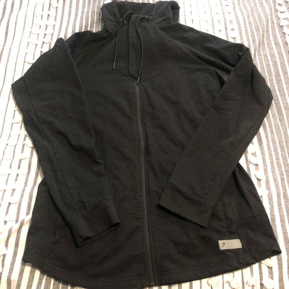 Men’s Gymshark Eaze Hoodie, Black Size XL